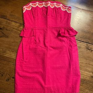 Lily Pulitzer Maybell Peplum Strapless Dress